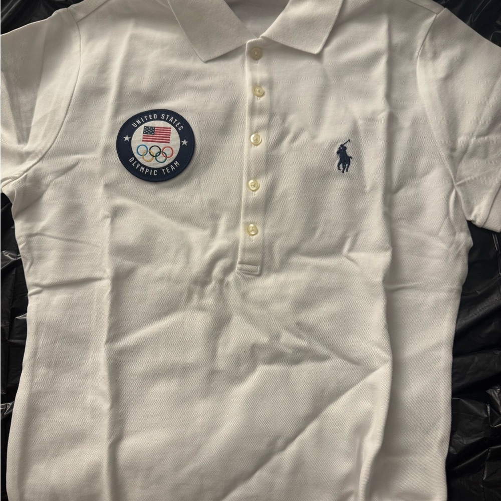 Ralph Lauren White Polo Shirt - US Olympic Team